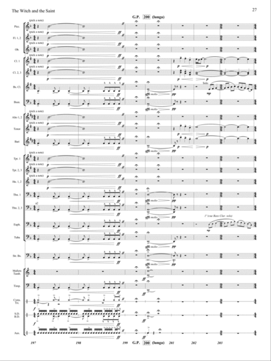 The Witch and The Saint Concert Band scores gallery preview page 26