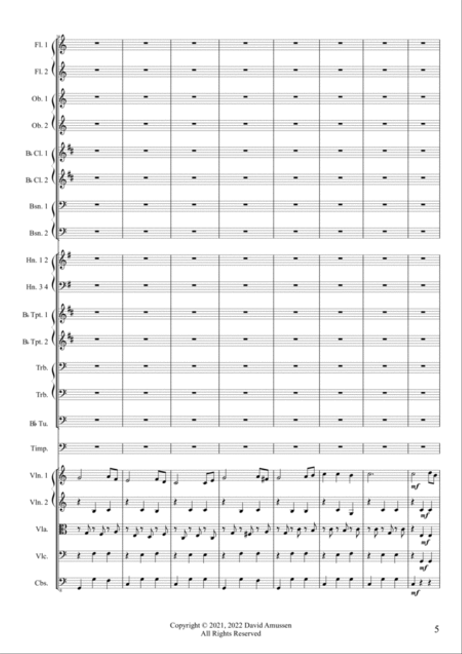 Rhapsody Rhapsody Full Orchestra scores gallery preview page 5