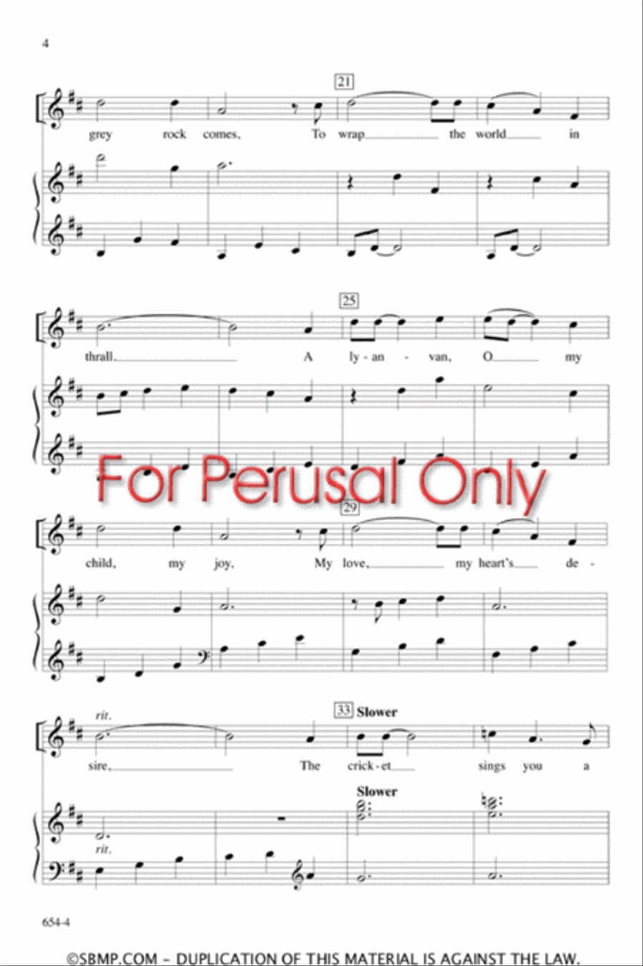 The Gartan Mother's Lullaby - SA Octavo SA scores gallery preview page 3