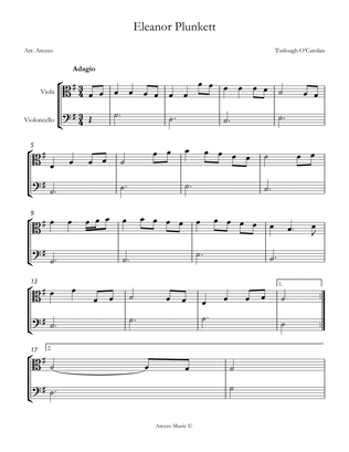 turlough'o carolan eleanor plunkett Viola and Cello sheet music