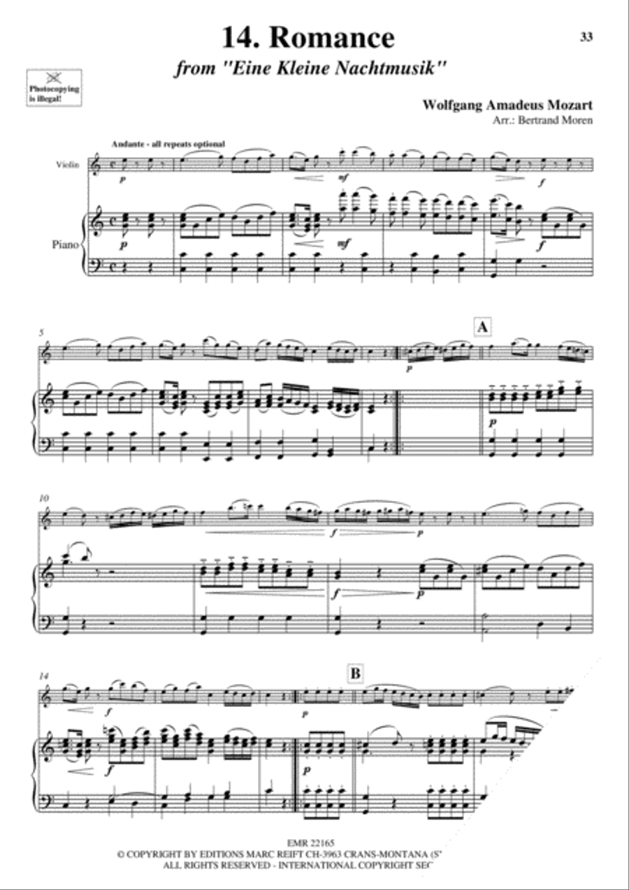 20 Greatest Slow Melodies Violin Solo scores gallery preview page 16