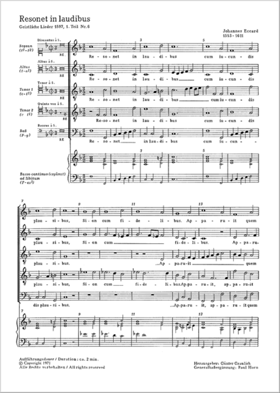 Resonet in laudibus Resonet in laudibus SATTB scores gallery preview page 6