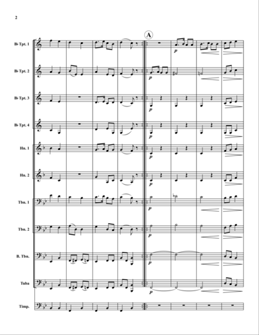 Chorale St. Antoni Brass Ensemble scores gallery preview page 2