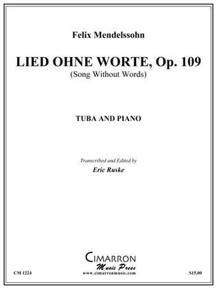 Book cover for Lied Ohne Worte, Op. 109