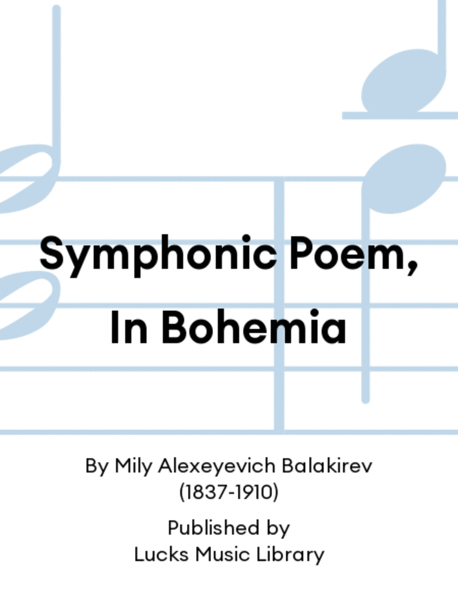 Symphonic Poem, In Bohemia Set of Parts scores gallery preview page 1