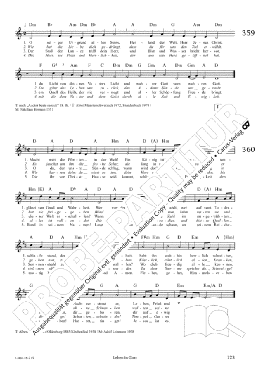 Gitarrenbuch zum Gotteslob Guitar scores gallery preview page 117