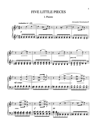 Gretchaninoff: Five Little Pieces, Op. 3