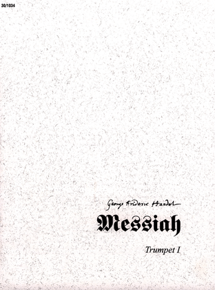 Book cover for Messiah - Trumpet I