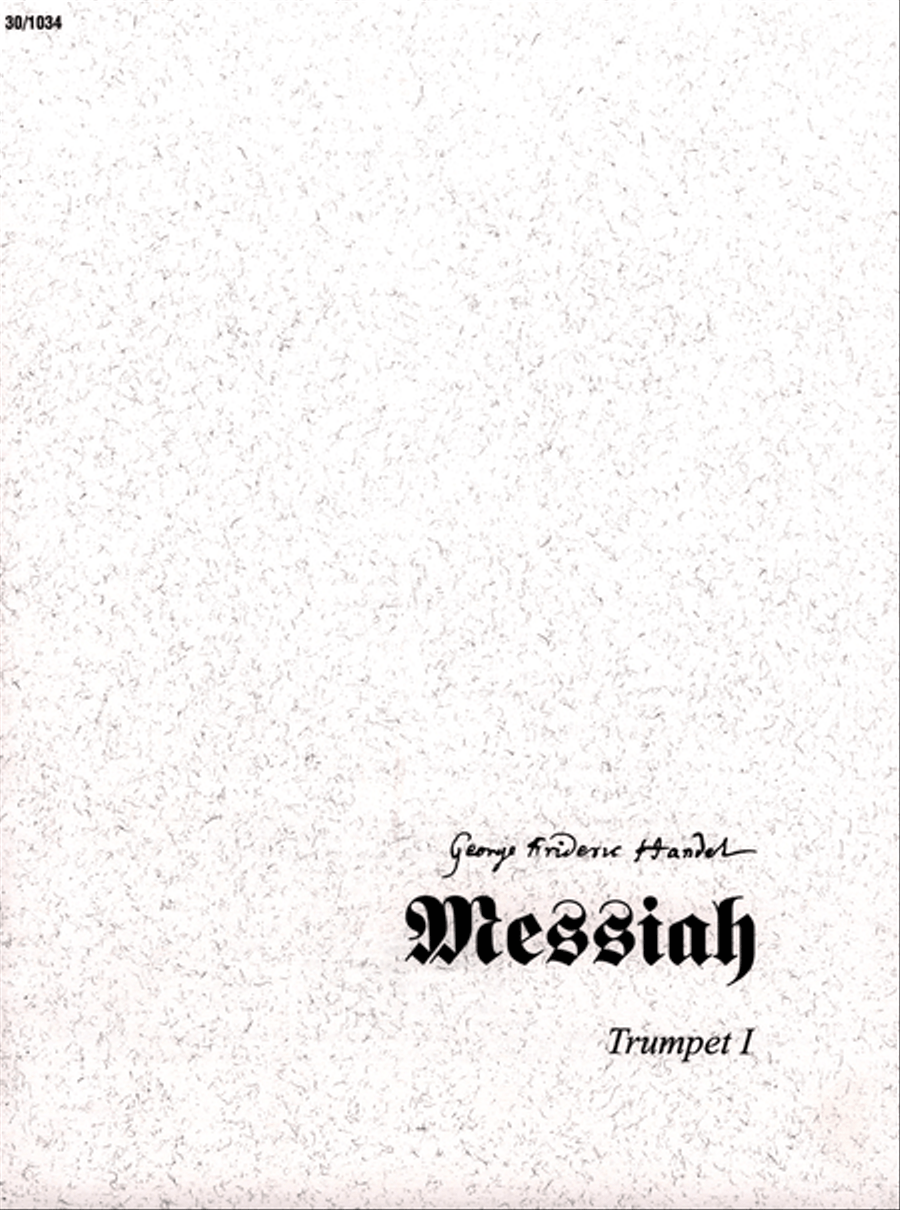 Messiah - Trumpet I Messiah - Trumpet I Trumpet scores gallery preview page 1
