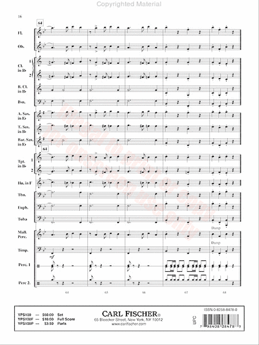 Tap Out Concert Band scores gallery preview page 17