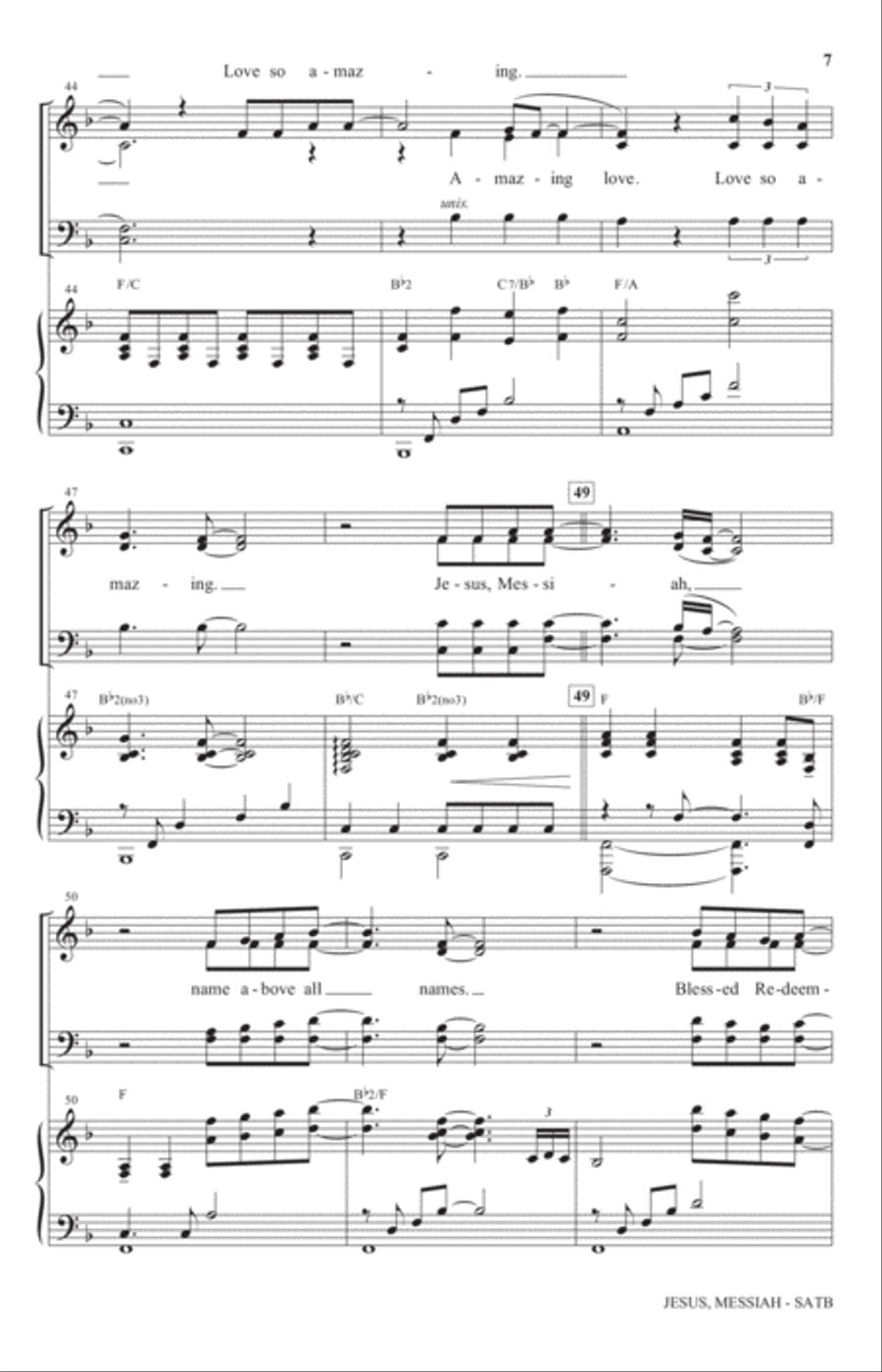 Jesus Messiah Jesus Messiah 4-Part scores gallery preview page 6