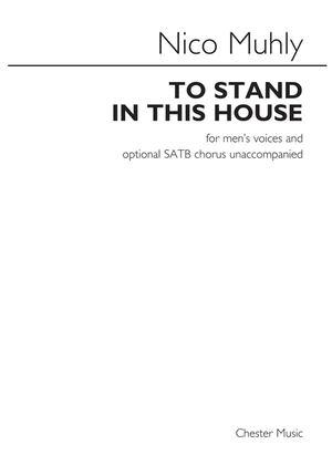 Book cover for To Stand In This House Men's Voices