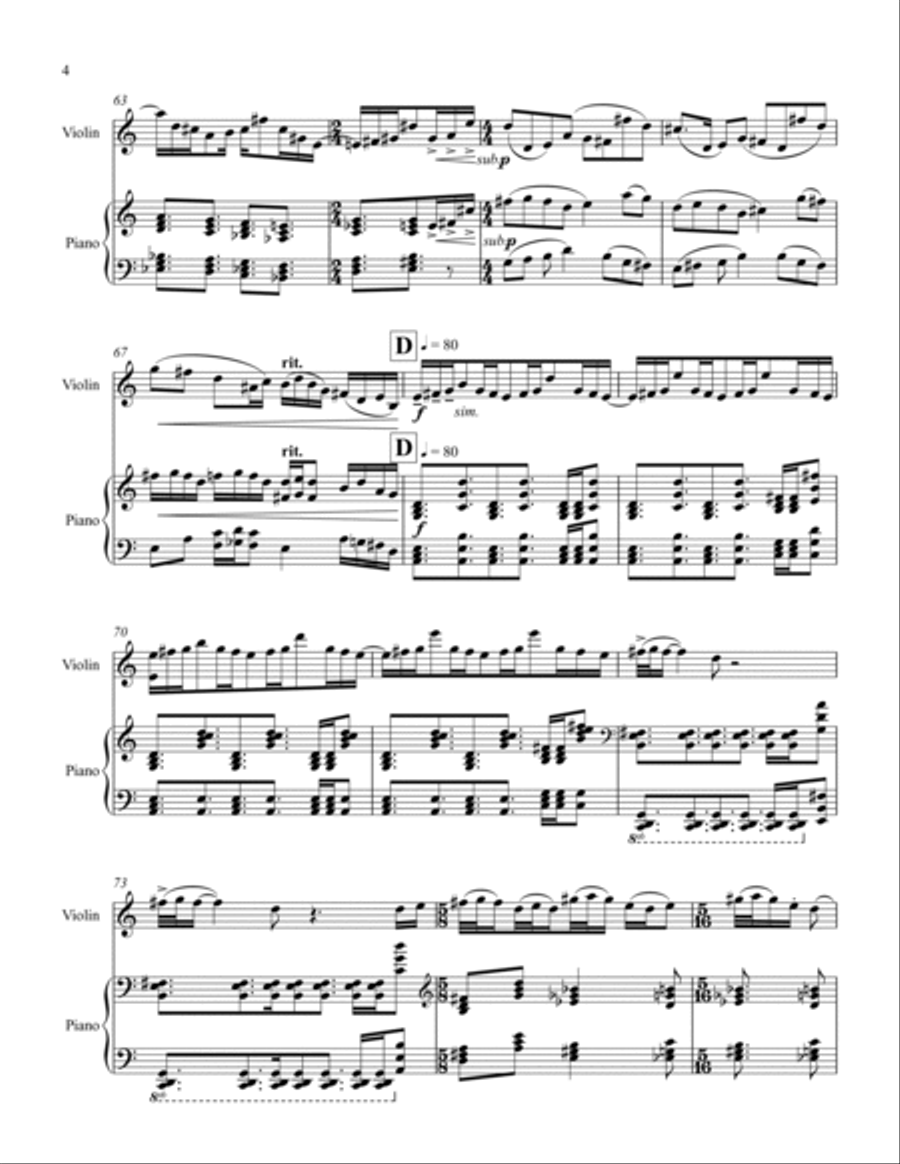 Between Entwines String Duet scores gallery preview page 4