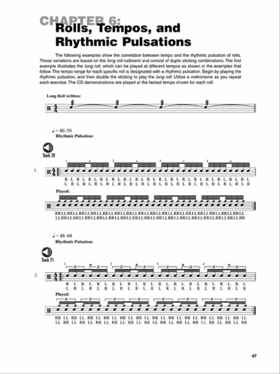 Rudimental Warm-Ups Drums scores gallery preview page 5