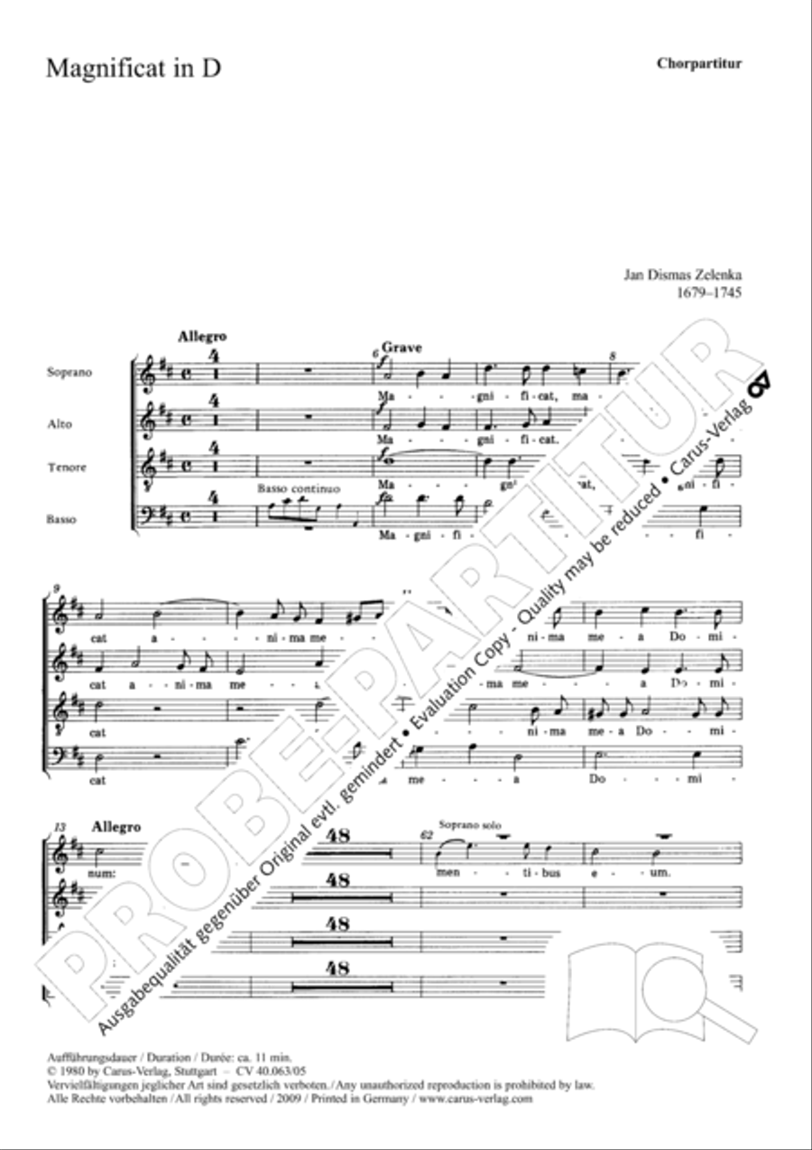 Magnificat in D Magnificat in D SA scores gallery preview page 2