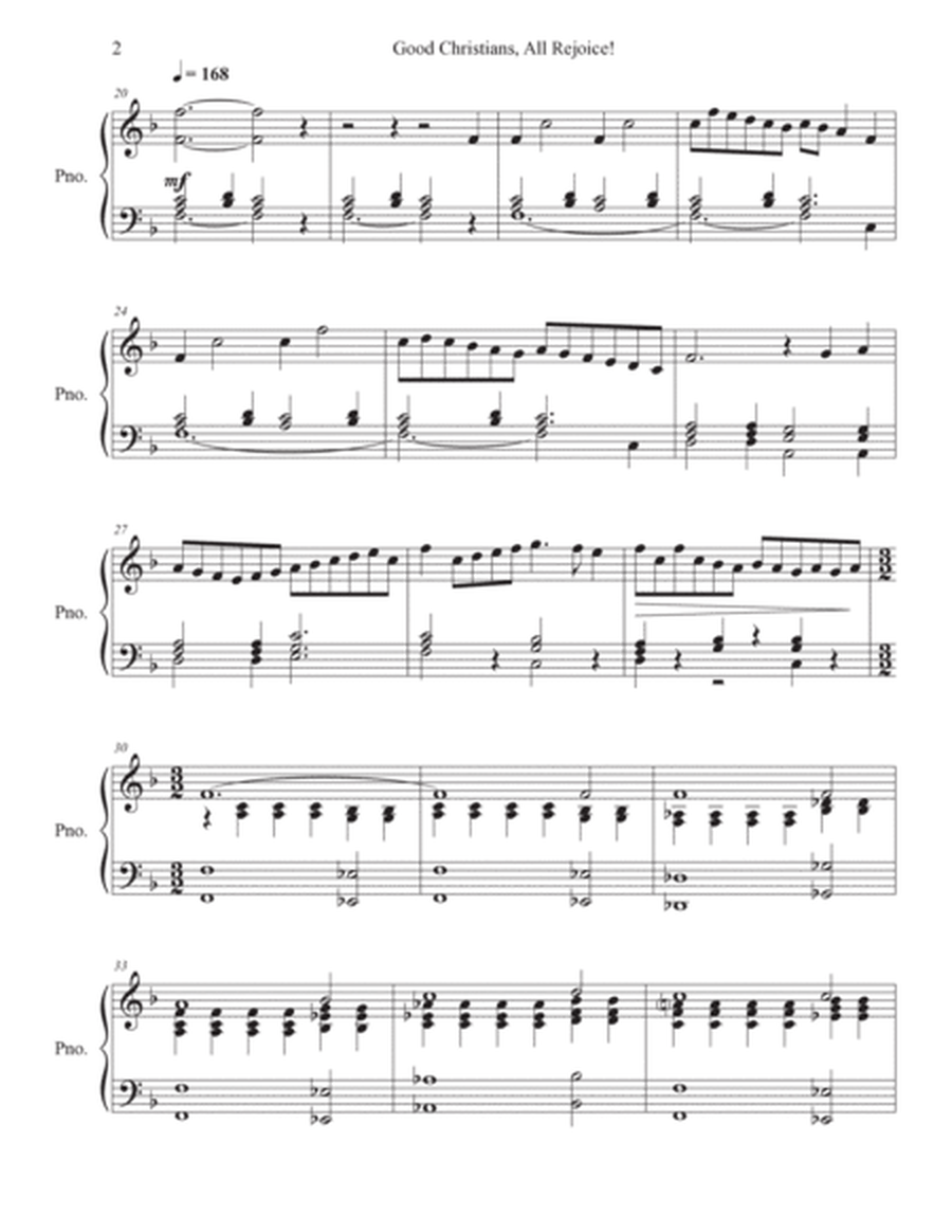 Good Christians, All Rejoice! (solo piano) image number null