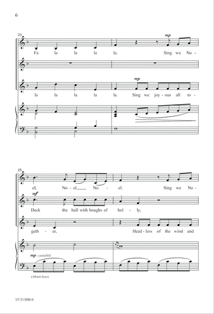 Wolfgang's Christmas Canon SSA scores gallery preview page 6