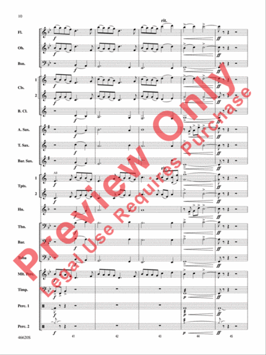Autumn Rains Concert Band scores gallery preview page 11