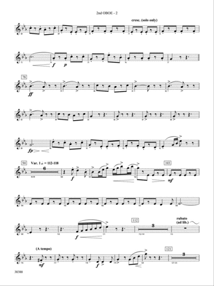 Napoli: 2nd Oboe Concert Band scores gallery preview page 2