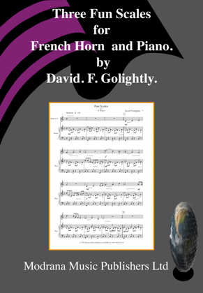 Book cover for Three Fun Scales for French Horn and Piano