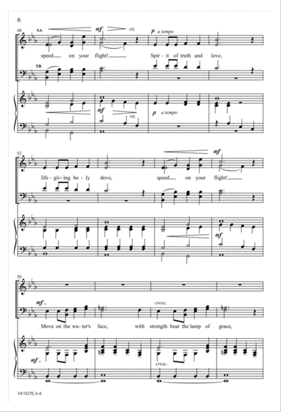 Hymn to the Trinity 4-Part scores gallery preview page 6