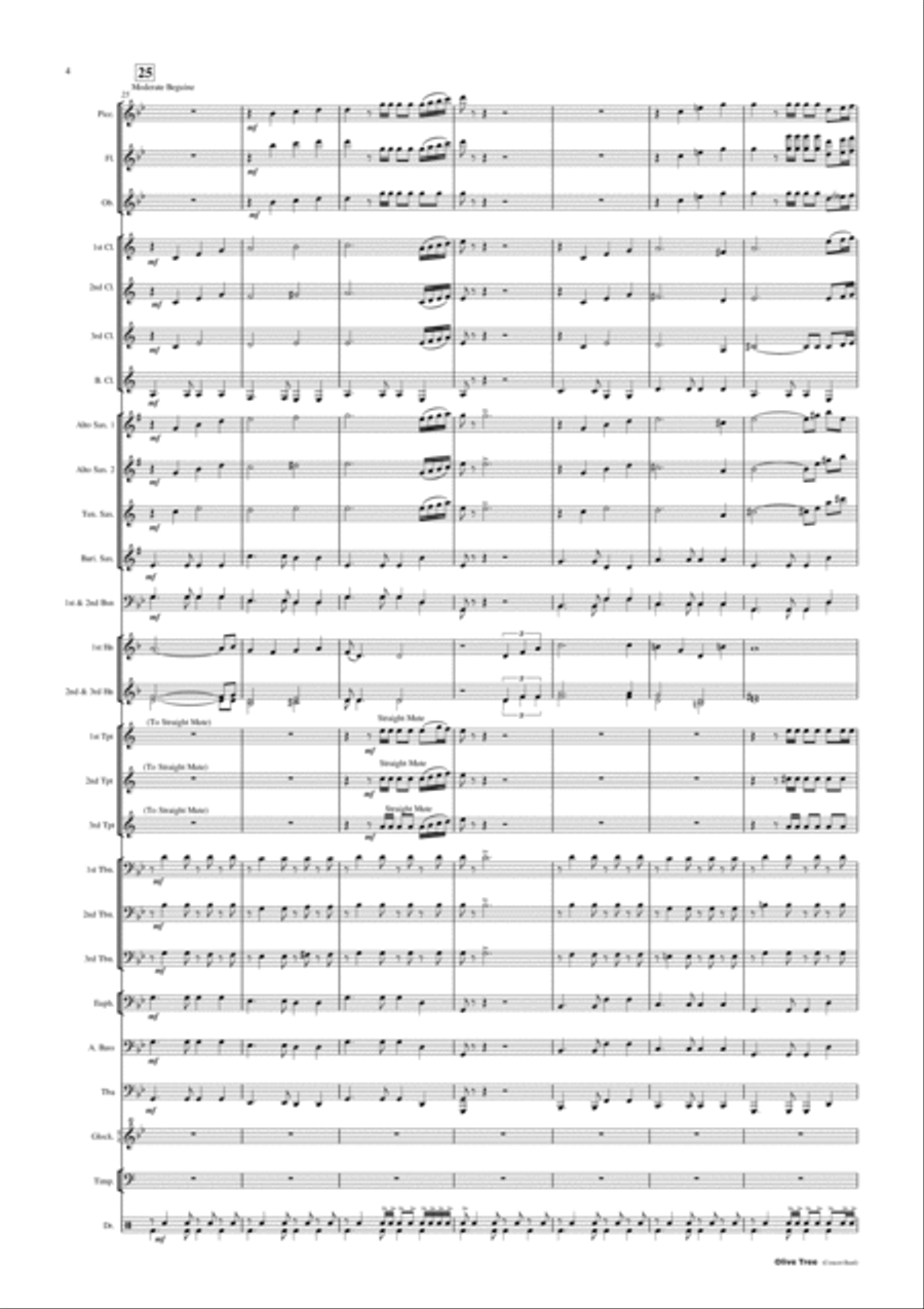 Olive Tree Concert Band scores gallery preview page 5