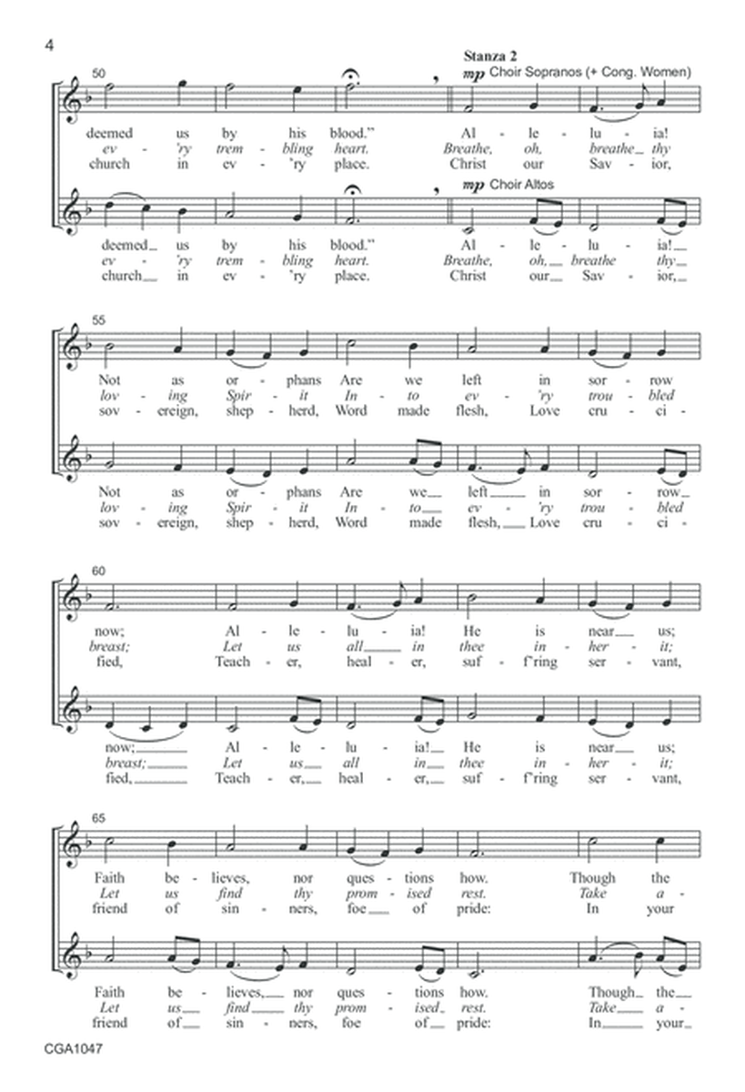 Alleluia! Sing to Jesus! - Choral Score image number null