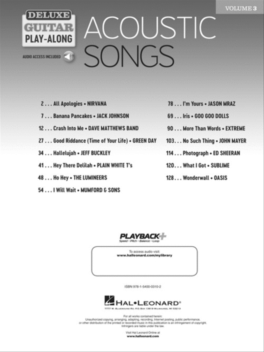 Acoustic Songs Acoustic Songs Acoustic Guitar scores gallery preview page 2
