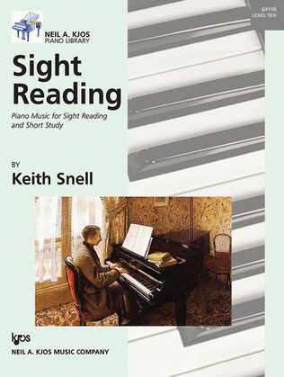 Book cover for Piano Music For Sight Reading & Short Study Lv10