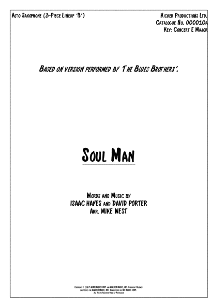 Soul Man Small Ensemble scores gallery preview page 4