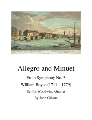 Book cover for Allegro and Minuet for Woodwind Quartet