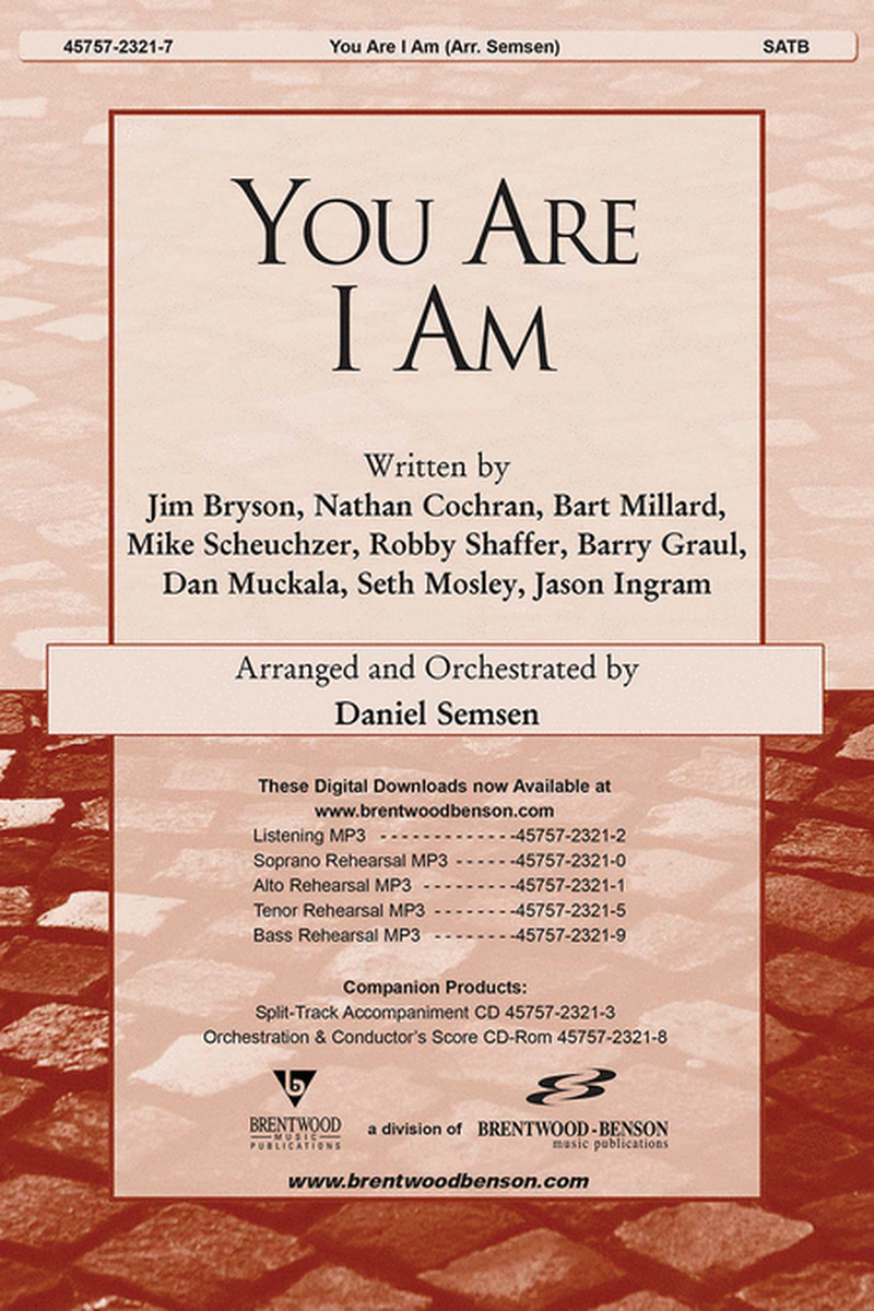 You Are I Am Orchestra Parts And Conductor's Score CD-ROM