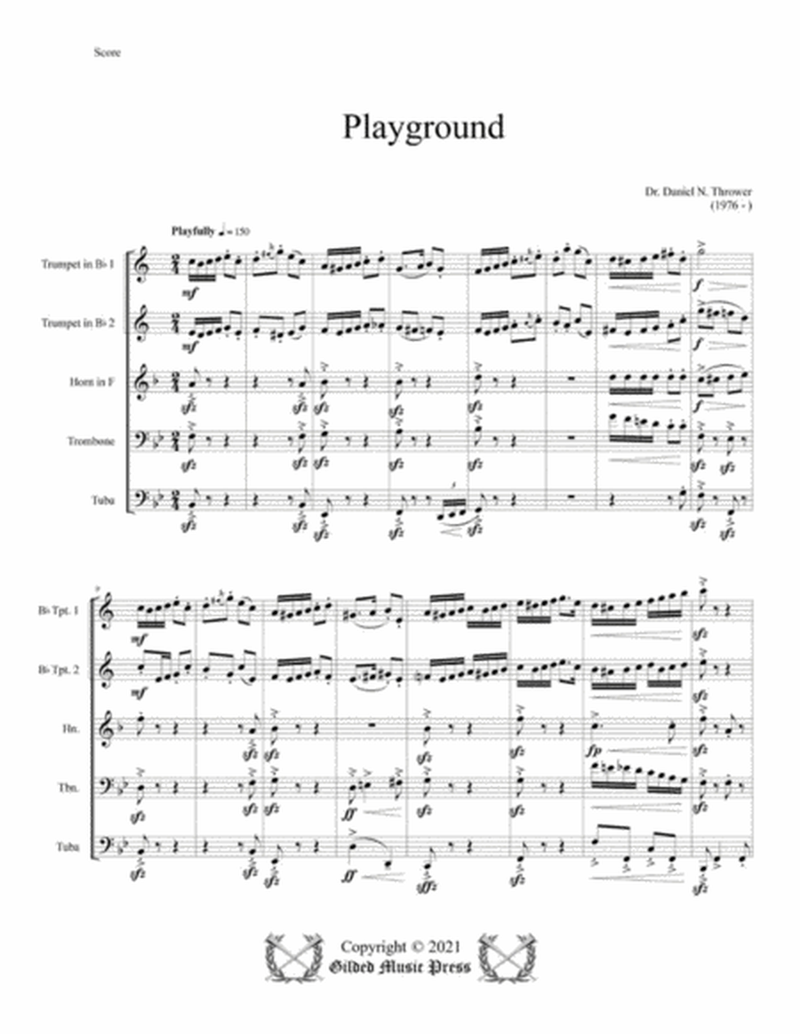 Playground (for Brass Quintet) image number null