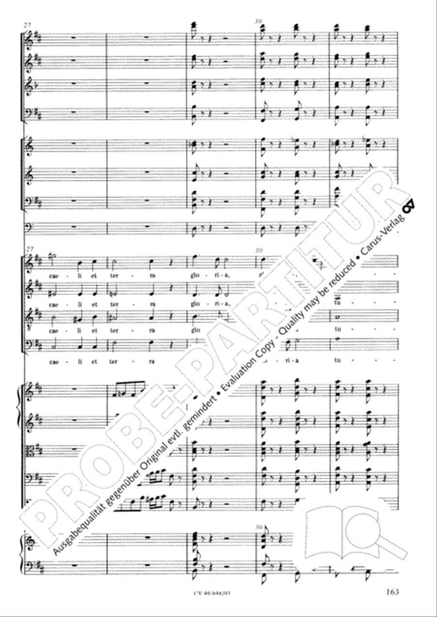 Mass in A Major (2 versions) STB scores gallery preview page 174