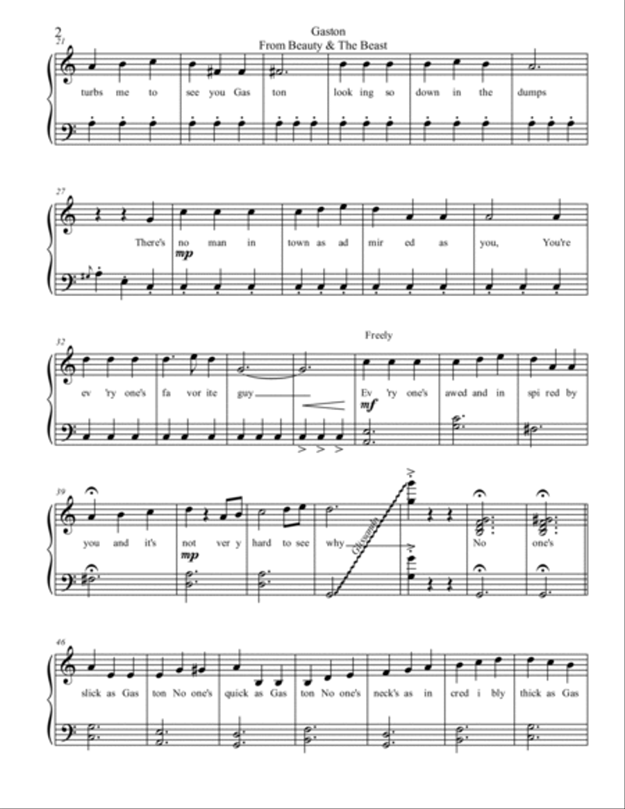 Gaston Gaston Voice scores gallery preview page 2