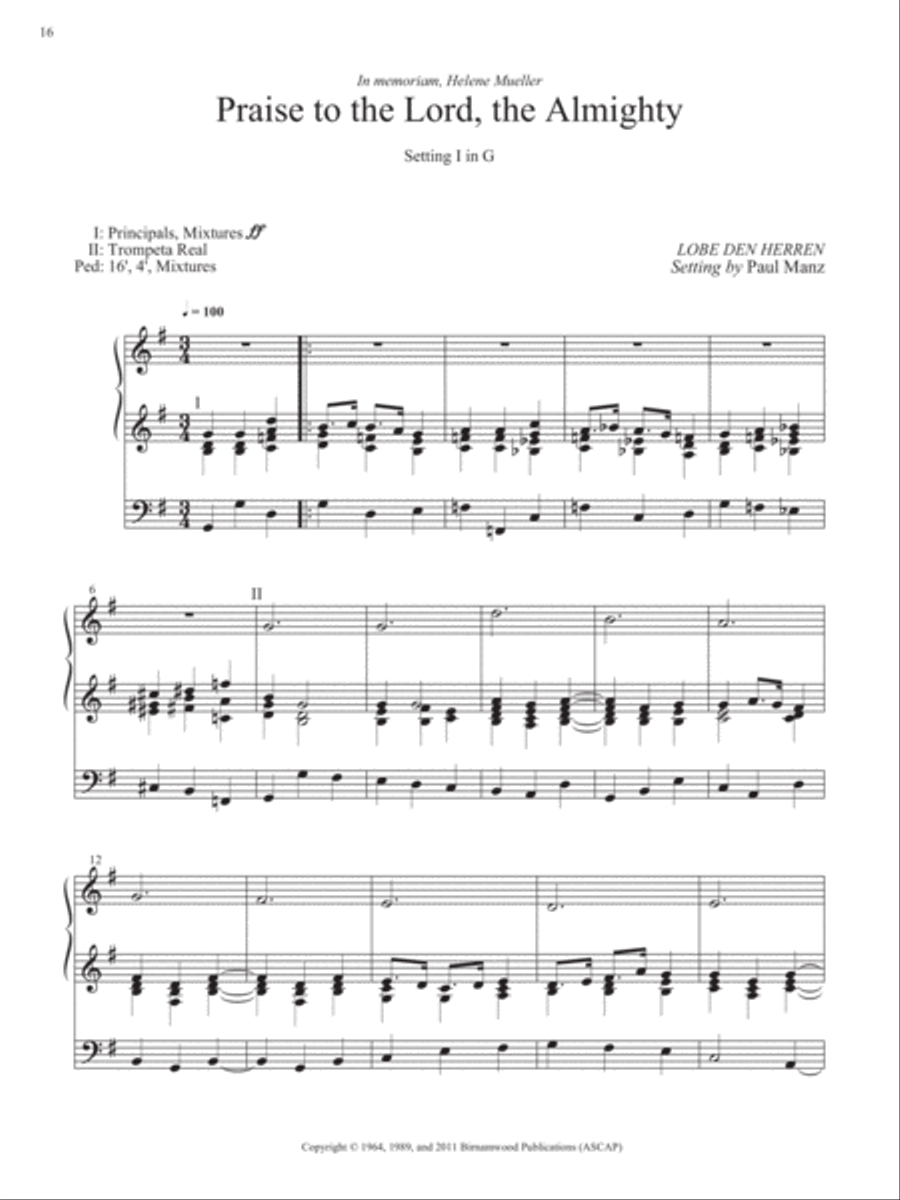 Ten Chorale Improvisations, Set 2 Organ scores gallery preview page 6
