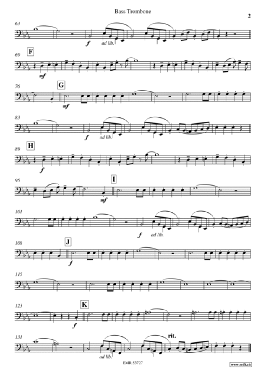 Bayerischer Defiliermarsch Trombone scores gallery preview page 3
