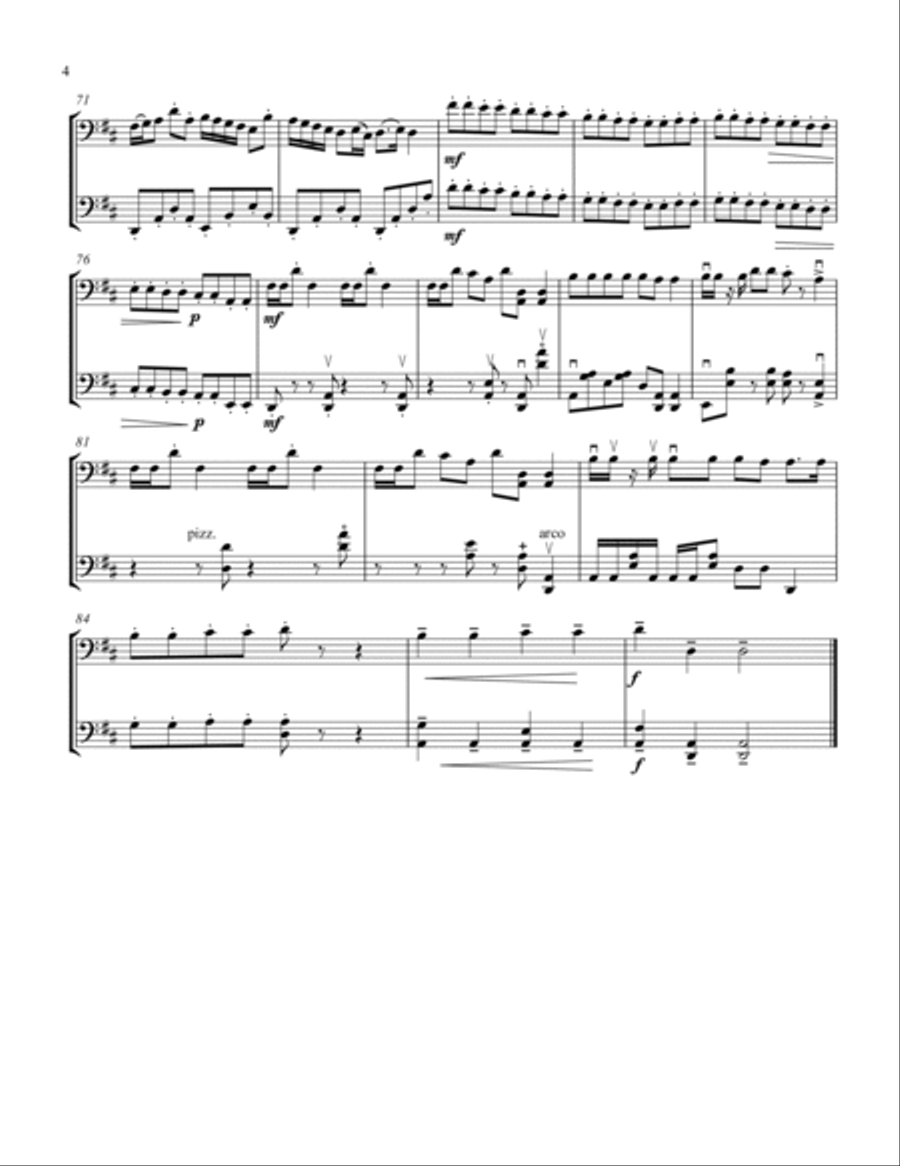 Jingle Bells Jingle Bells String Duet scores gallery preview page 5