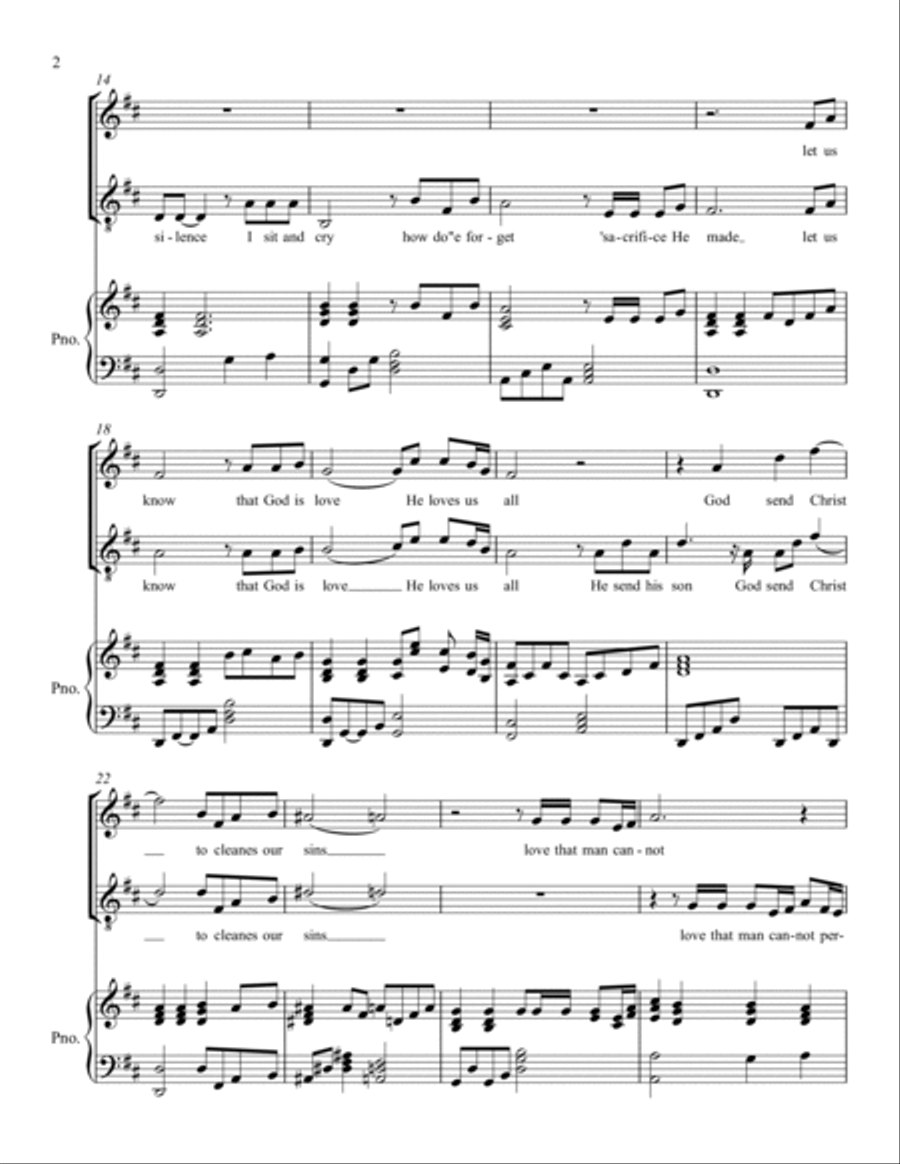 We'll live with God in joy Baritone Horn TC scores gallery preview page 2