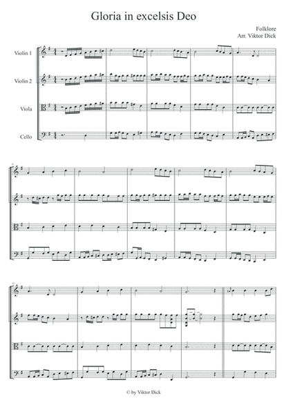 Gloria in Excelsis Deo (String Quartet)