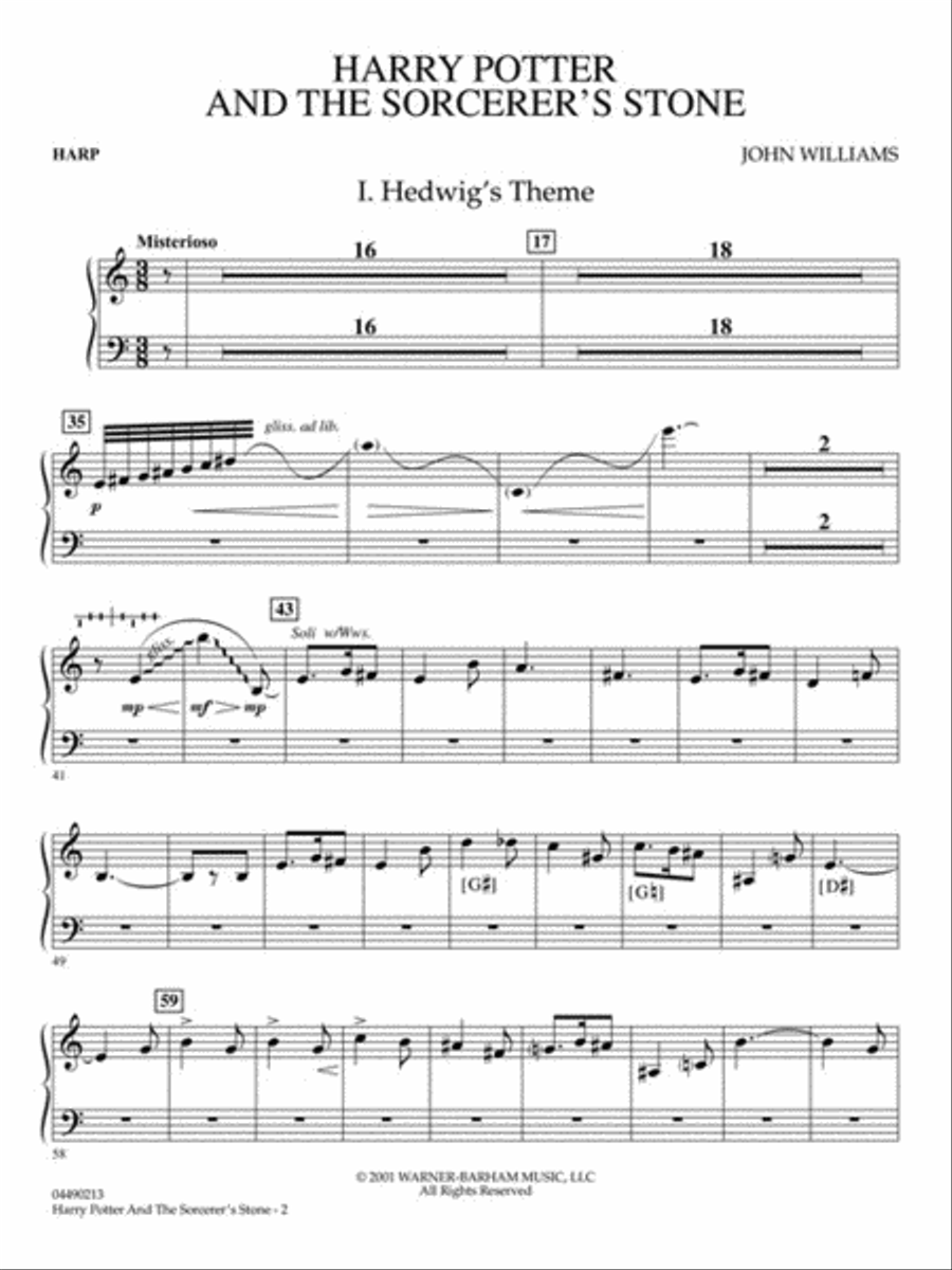 Harry Potter and the Sorcerer's Stone Full Orchestra scores gallery preview page 9