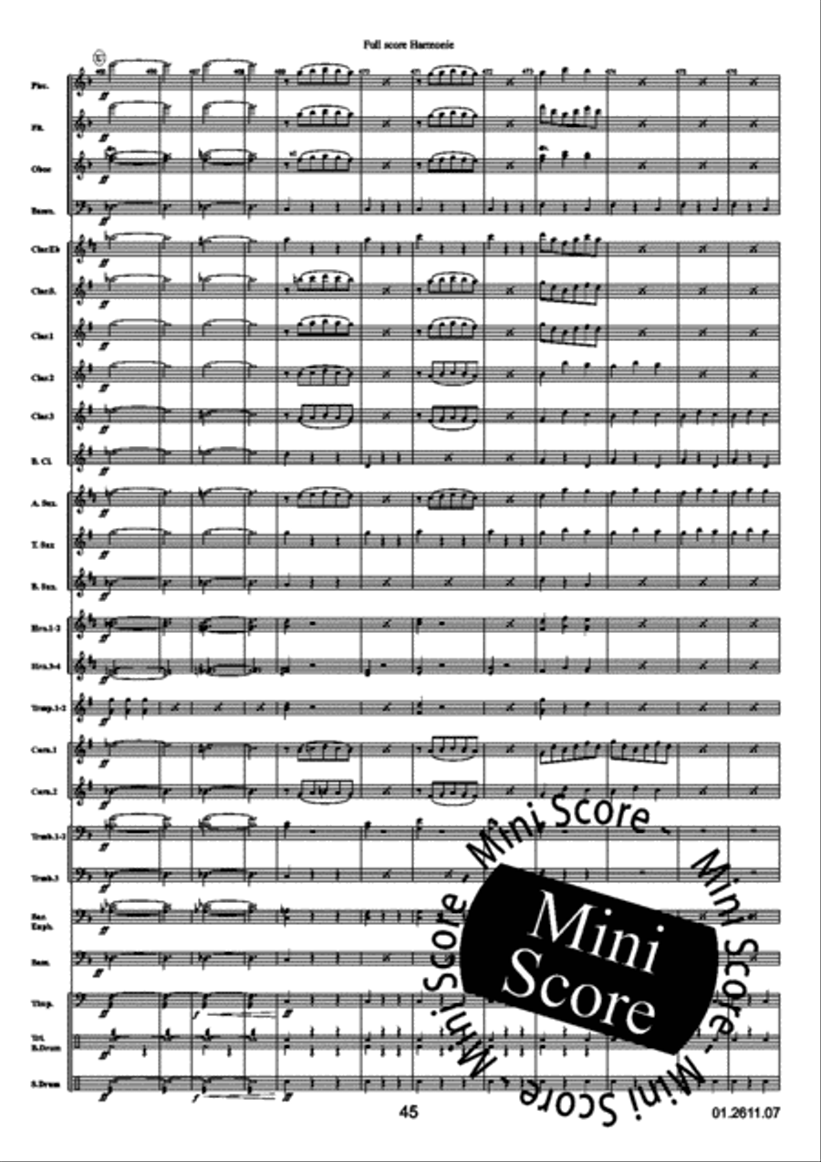 La Gazza Ladra La Gazza Ladra Concert Band scores gallery preview page 49