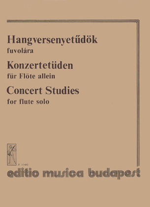 Book cover for Concert Studies For Flute Solo