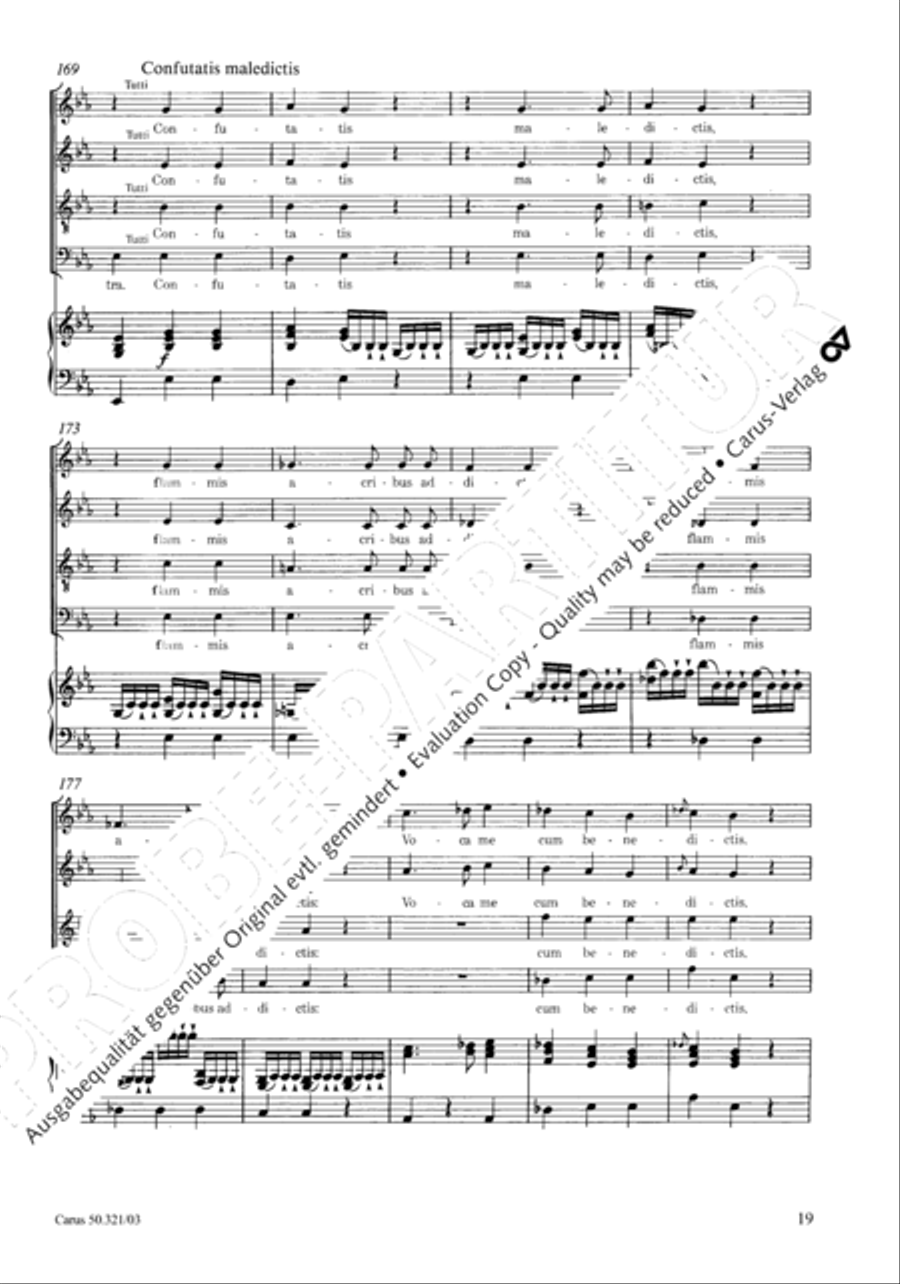 Requiem in C minor 4-Part scores gallery preview page 26