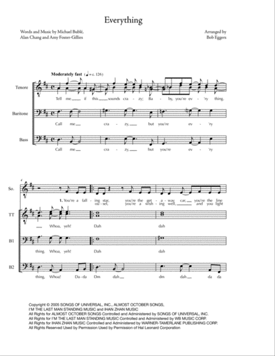 Everything Everything High Voice scores gallery preview page 1