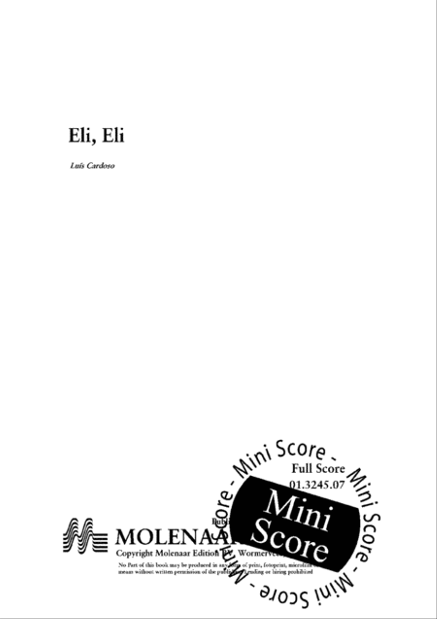 Eli, Eli Concert Band scores gallery preview page 3
