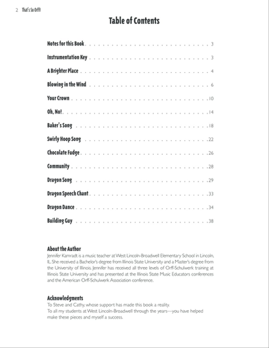 That's So Orff! That's So Orff! Classroom Materials scores gallery preview page 3