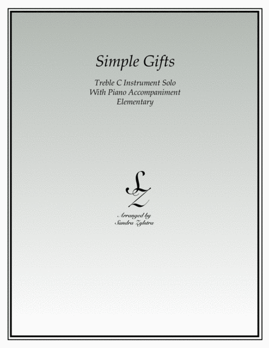 Simple Gifts (treble C instrument solo) image number null
