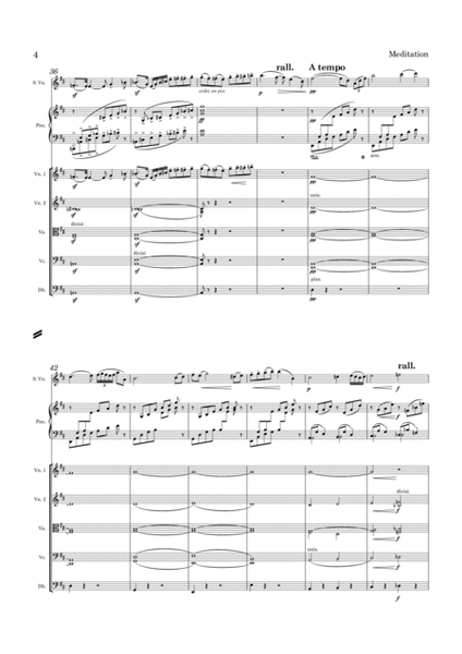 Massenet Meditation from "Thais" for Violin and String Orchestra image number null