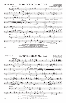 Bang the Drum All Day: Baritone B.C.
